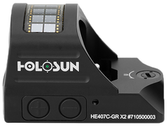 Holosun HE407C-GR X2 2 MOA Green Dot Reflex Sight Black — view 2