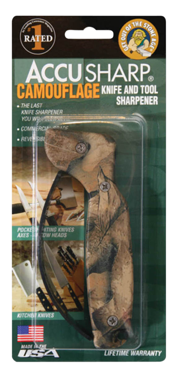 Accusharp 005C Hand Held Hard Diamond Sharpener Camo Handle — view 2