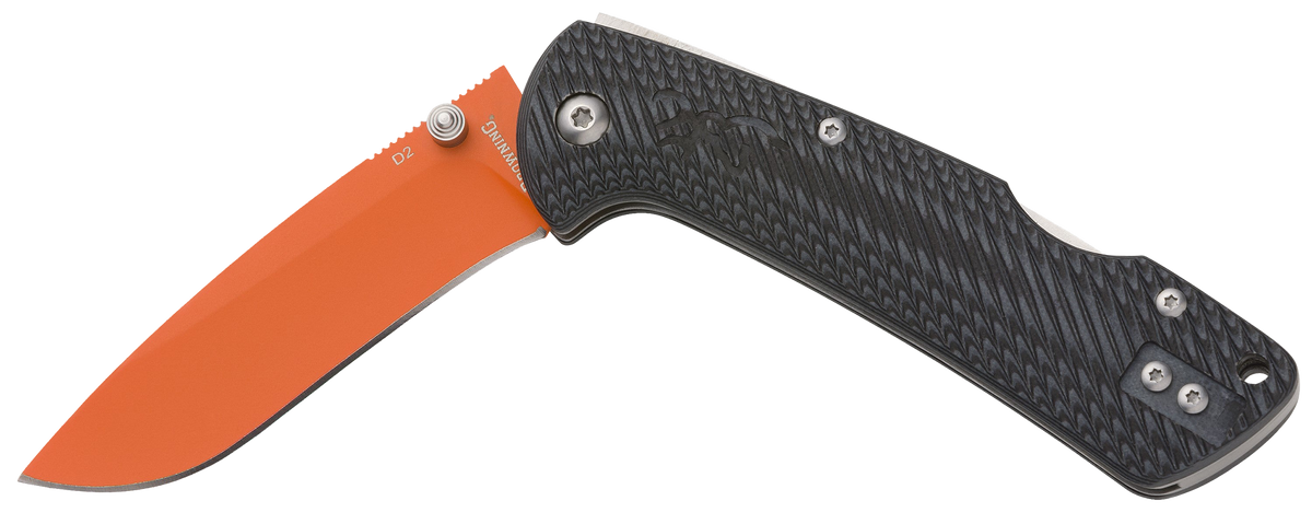 Browning Back Country Small Fixed Deep Belly Skinner Plain D2 Steel Blade G10 Handle — view 2