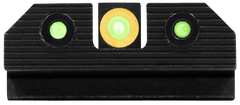 XS Sights R3D 2.0 Night Sights for Glock 42/43/43X/48 - Green Tritium Orange Outline Front / Green Tritium Rear — view 2