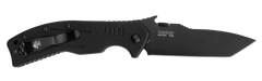 Kershaw 6044TBLK CQC-8K 3.50" Folding American Tanto Plain 8Cr14MoV Black Oxide - Black G10 — view 2
