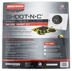 Birchwood Casey Shoot-N-C Reactive Target Variety Pack Self-Adhesive Paper Black/Yellow Bullseye 4 Pack — view 2