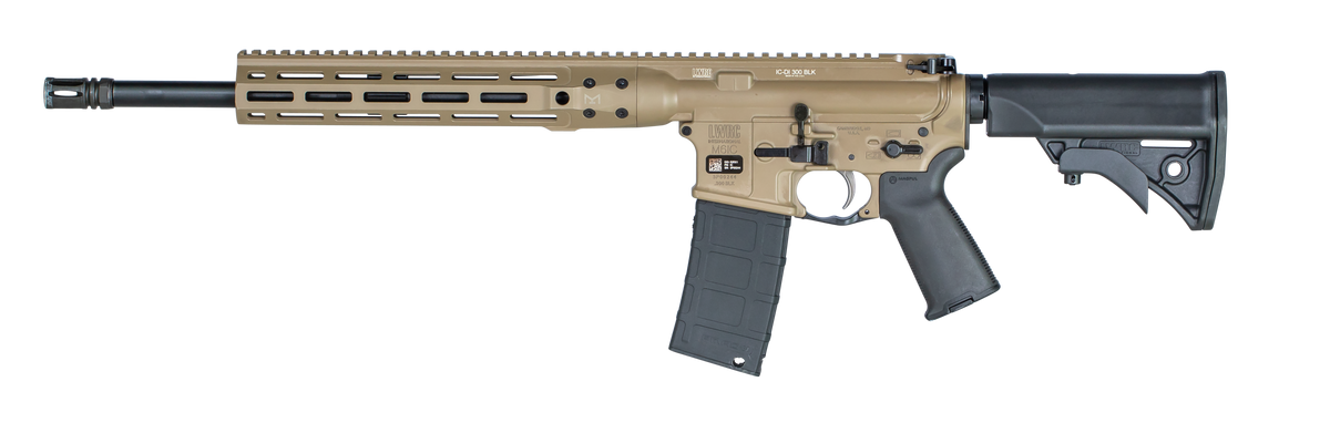 LWRC Individual Carbine DI 300 Blackout 16.10" 30+1 Semi-Auto Rifle - FDE — view 2