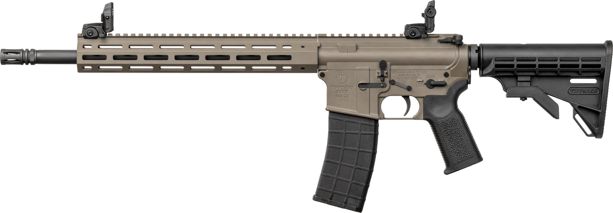 Tippmann Arms M4-22 Elite 22 LR 16" 25+1 Semi-Auto Rifle - FDE Receiver — view 2