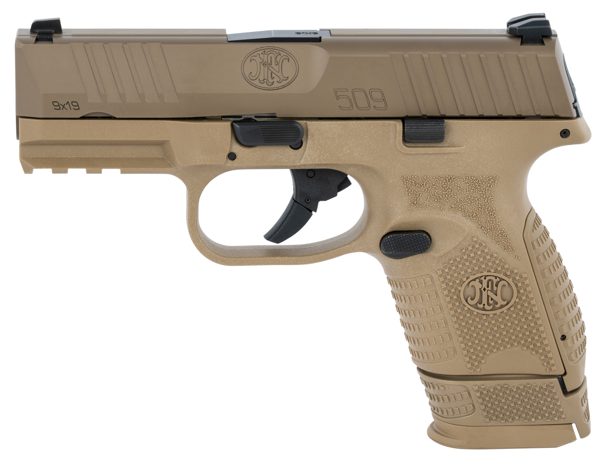FN 509 Compact 9mm Luger 3.70" 15+1 Semi-Auto Pistol - Flat Dark Earth — view 2
