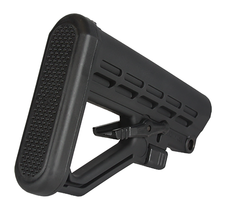JE Machine Tech PS-ST8B Mil-Spec Skeletonized A-Frame AR-15 Buttstock - Black — view 2