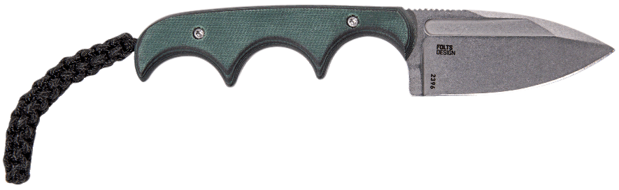 Columbia River 2396 Minimalist 2.15" Spear Point Plain Stonewashed 8Cr13MoV SS Green Resin Infused Fiber Handle Fixed — view 2