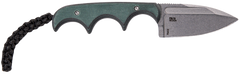 Columbia River 2396 Minimalist 2.15" Spear Point Plain Stonewashed 8Cr13MoV SS Green Resin Infused Fiber Handle Fixed — view 2