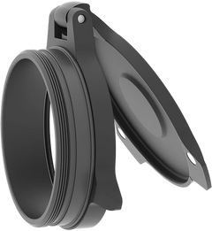 Leupold Alumina Flip-Back Lens Cover 32-33mm Objective Matte Black Aluminum — view 2