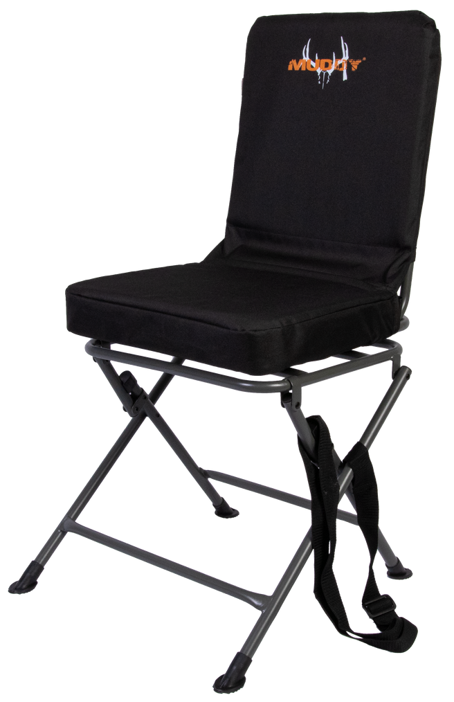 Muddy Padded Swivel Chair Black 300 lb Capacity - 300 Denier Polyester Ground Seat — view 2