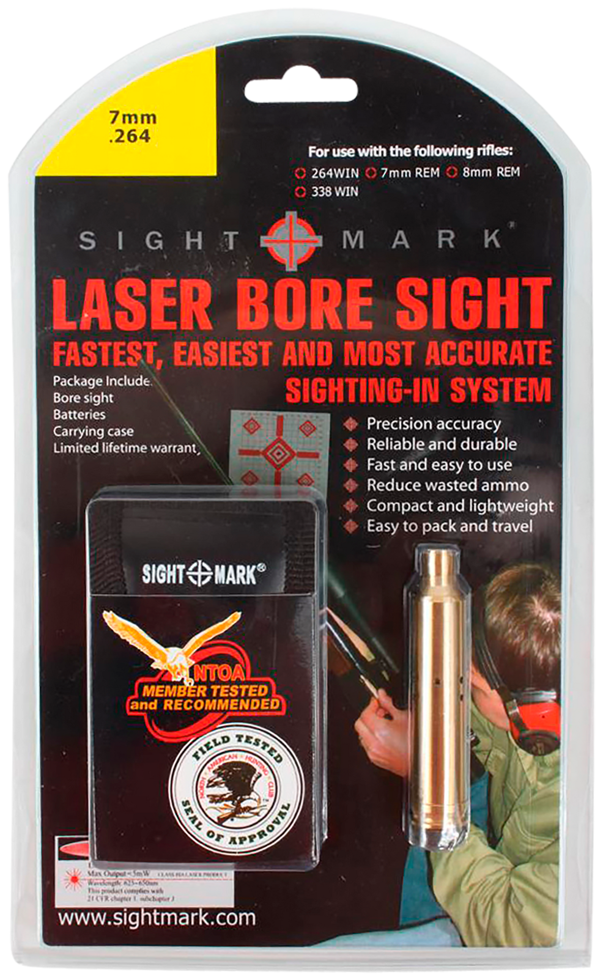 Sightmark SM39004 Laser Boresight .264/7mm/.338 Cal Brass — view 2