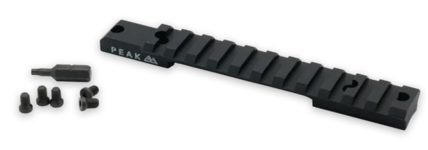 Weatherby J010003 Picatinny Rail Matte Black Aluminum - Model 307 Long Action - 20 MOA — view 2