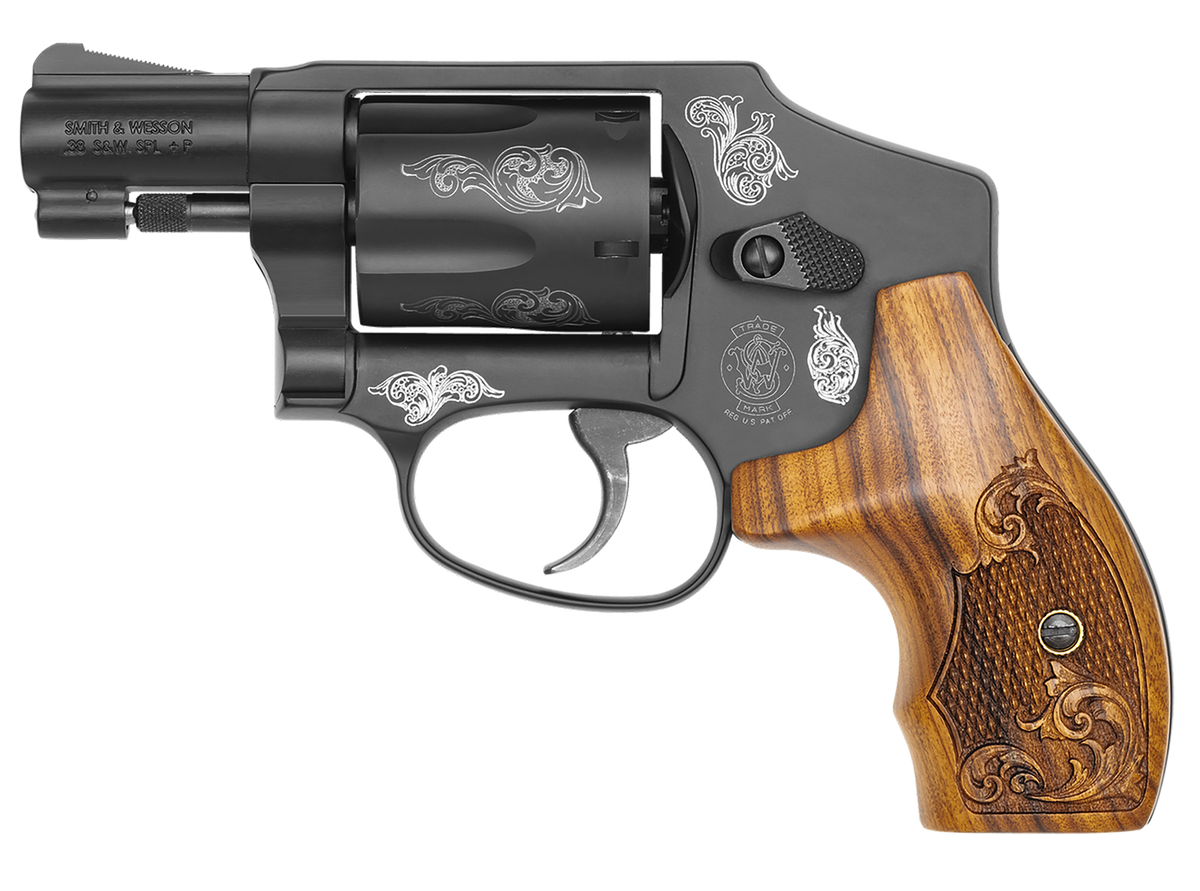 Smith & Wesson Model 442 Engraved .38 Special +P 1.88" 5-Shot DAO J-Frame Revolver — view 2