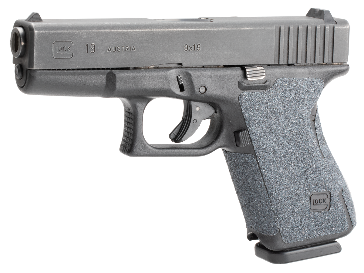 Hogue 17179 Wrapter Adhesive Pistol Grip Heavy Grit Black - Glock 17, 17 MOS, 19X, 34 MOS, 45, 45 MOS Gen 5 (No Backstrap) — view 2
