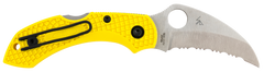 Spyderco Dragonfly 2 Salt 2.30" Hawkbill Serrated H2 Steel Yellow FRN Folding Knife — view 2