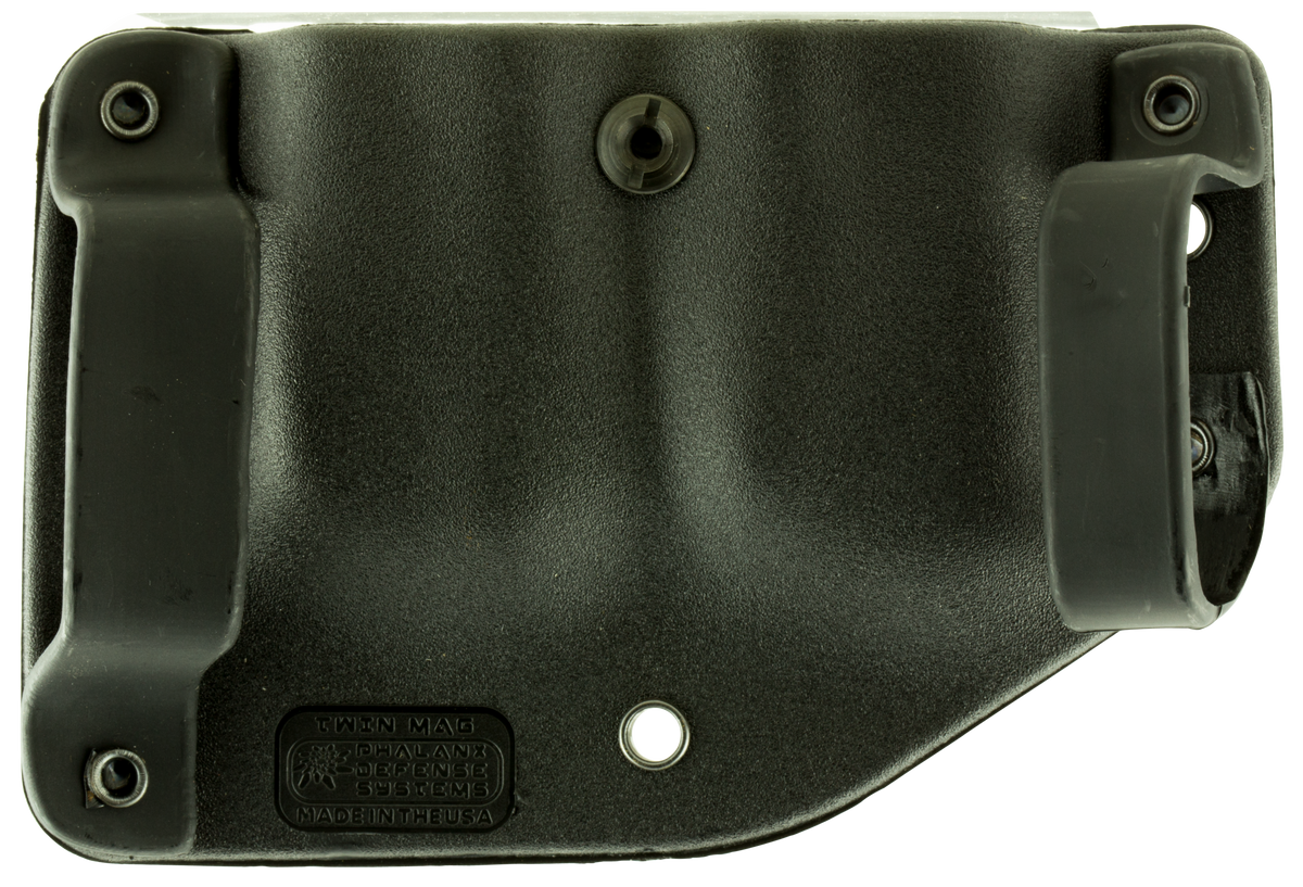 Stealth Operator Twin Mag OWB 9mm Luger/.40 S&W Black Nylon Belt Clip Mag Holder - Right Hand — view 2