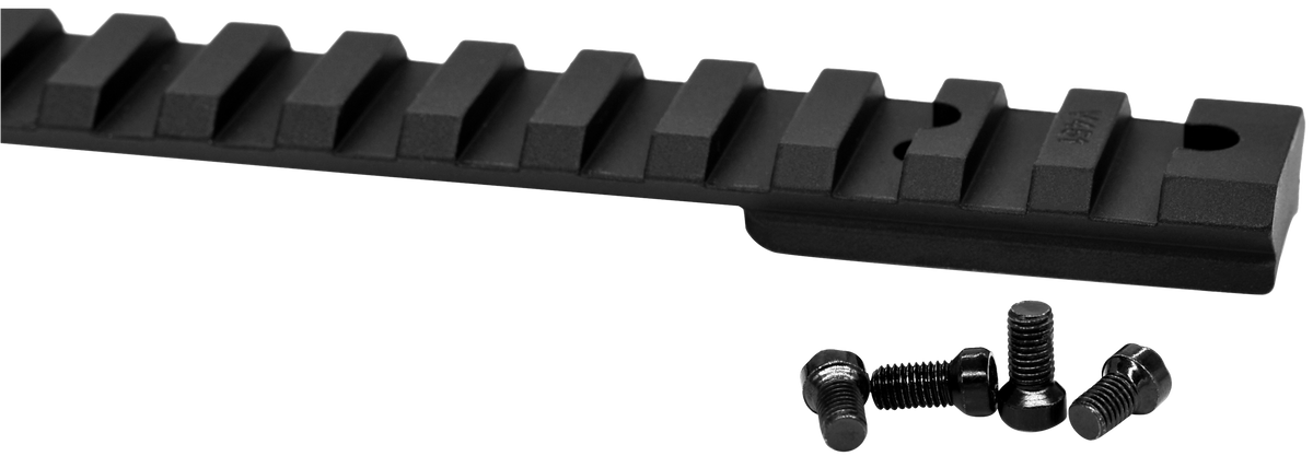 Warne Vapor Picatinny Rail Black Anodized Aluminum Tikka T3/T3x Short Action 20 MOA — view 2