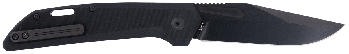CobraTec Knives Naja 3.5" D2 Steel Folding Side Button Automatic - Black G10 Handle — view 2
