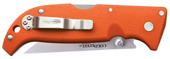 Cold Steel Finn Wolf 3.50" Folding Plain Straight Back AUS-8A SS Blaze Orange Griv-Ex Handle — view 2