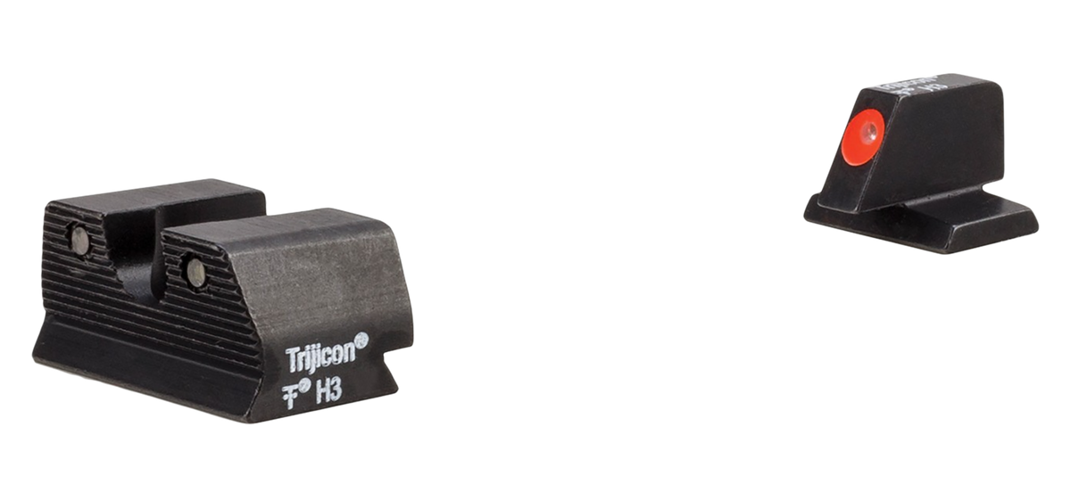 Trijicon HD XR Night Sights Green Tritium Orange Outline Front / Green Tritium Rear - FN FNP/FNX — view 2