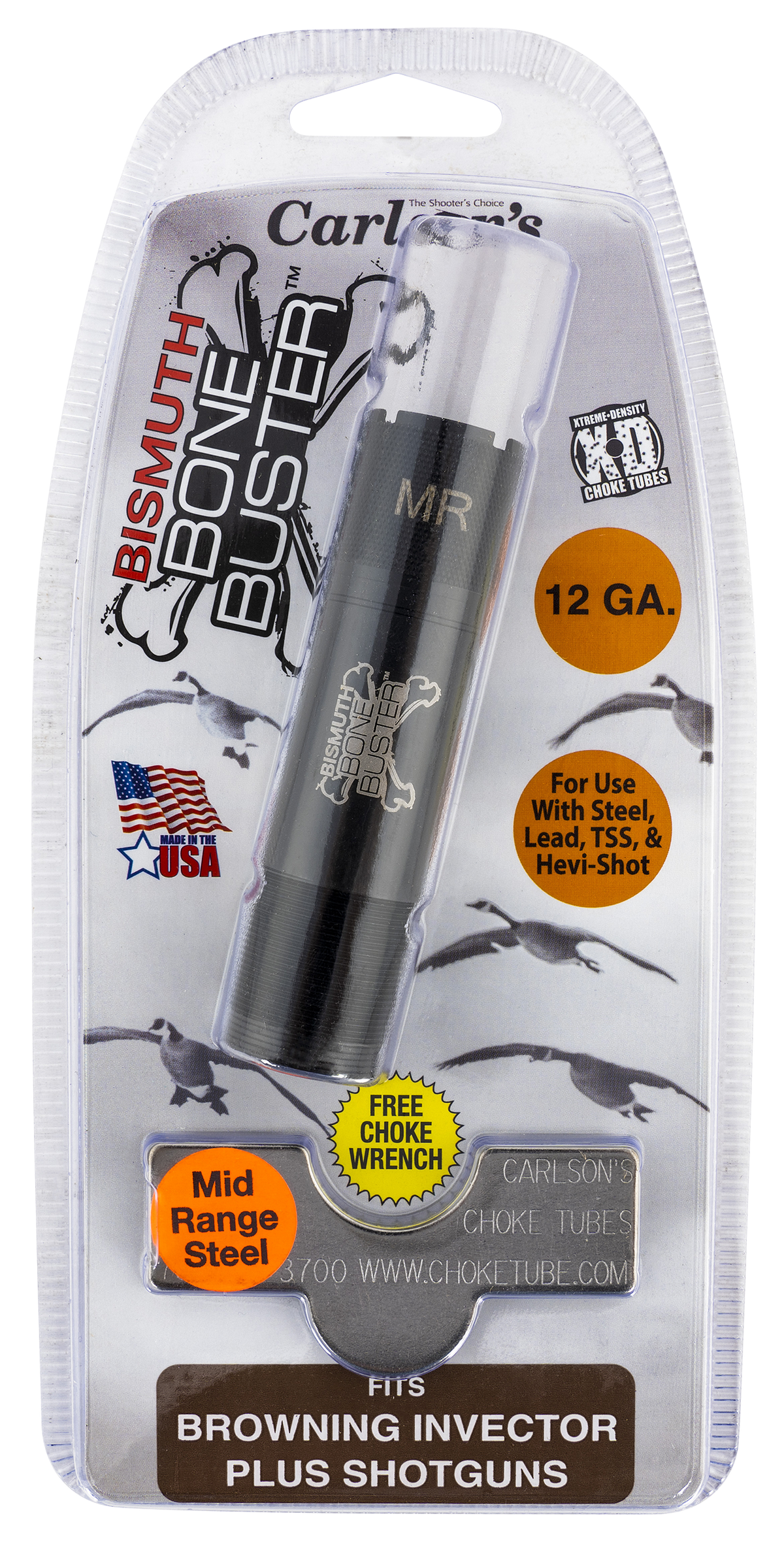 Carlsons Bismuth Bone Buster Invector Plus 12 Gauge Mid-Range Choke Tube - .025 — view 2
