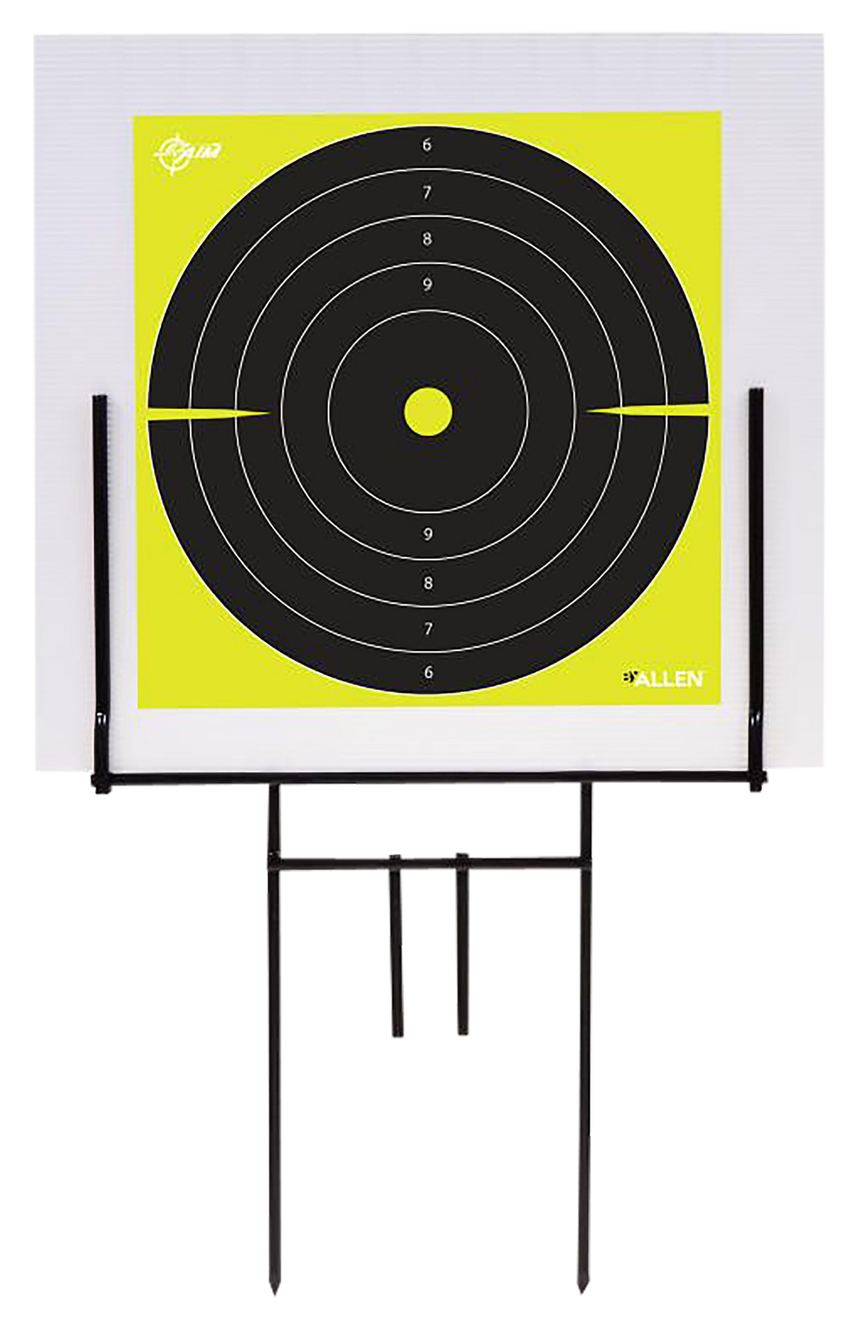 EZ-Aim 15309 Portable Range Target Stand Black Steel 18" W x 19" H - 2 Adhesive Targets — view 2