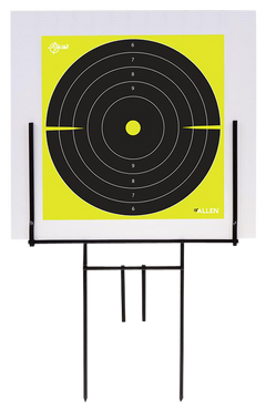 EZ-Aim 15309 Portable Range Target Stand Black Steel 18" W x 19" H - 2 Adhesive Targets — view 2