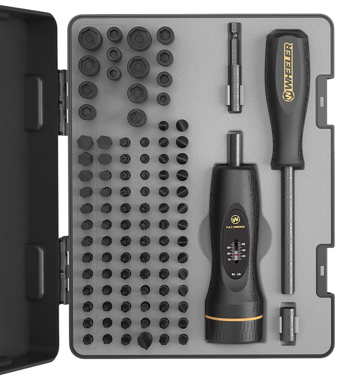 Wheeler Pro F.A.T. Screwdriver Set 100-Piece 10-65 in-lbs Torque Wrench Kit — view 2