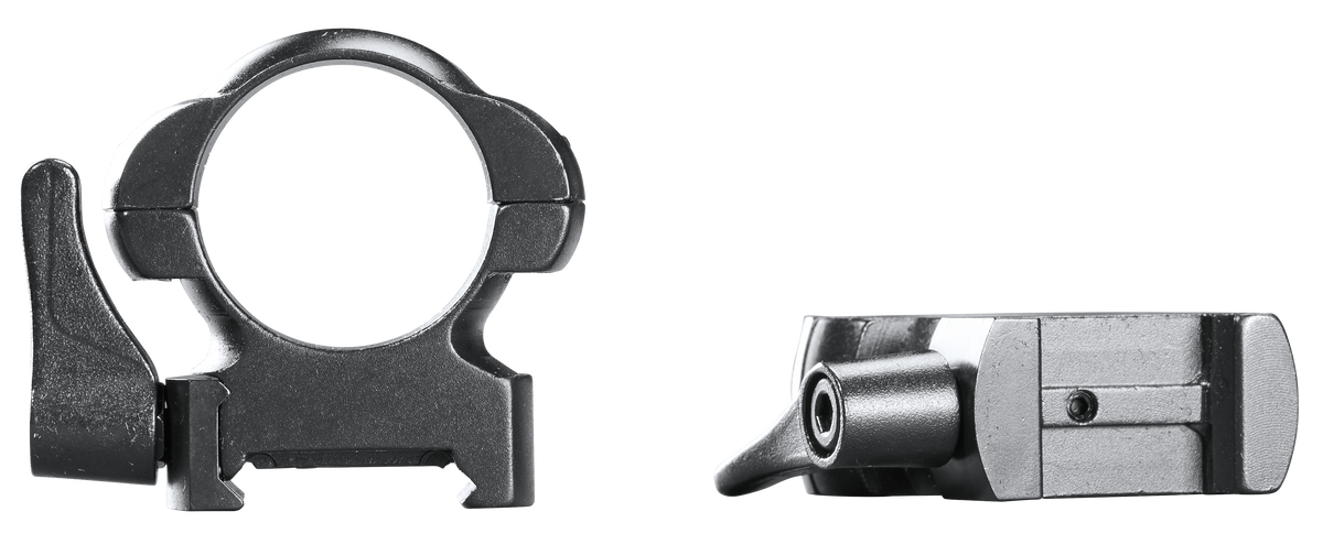 Weaver Mounts Lever Lok 1" High Matte Black Steel Scope Rings - Quick Detach — view 2