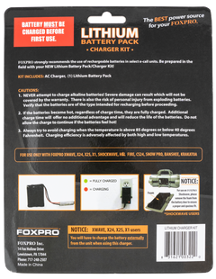 Foxpro LITHCHG Lithium Battery Kit 11.1V 5,200 mAh Fast Charge - Shockwave/Banshee — view 2