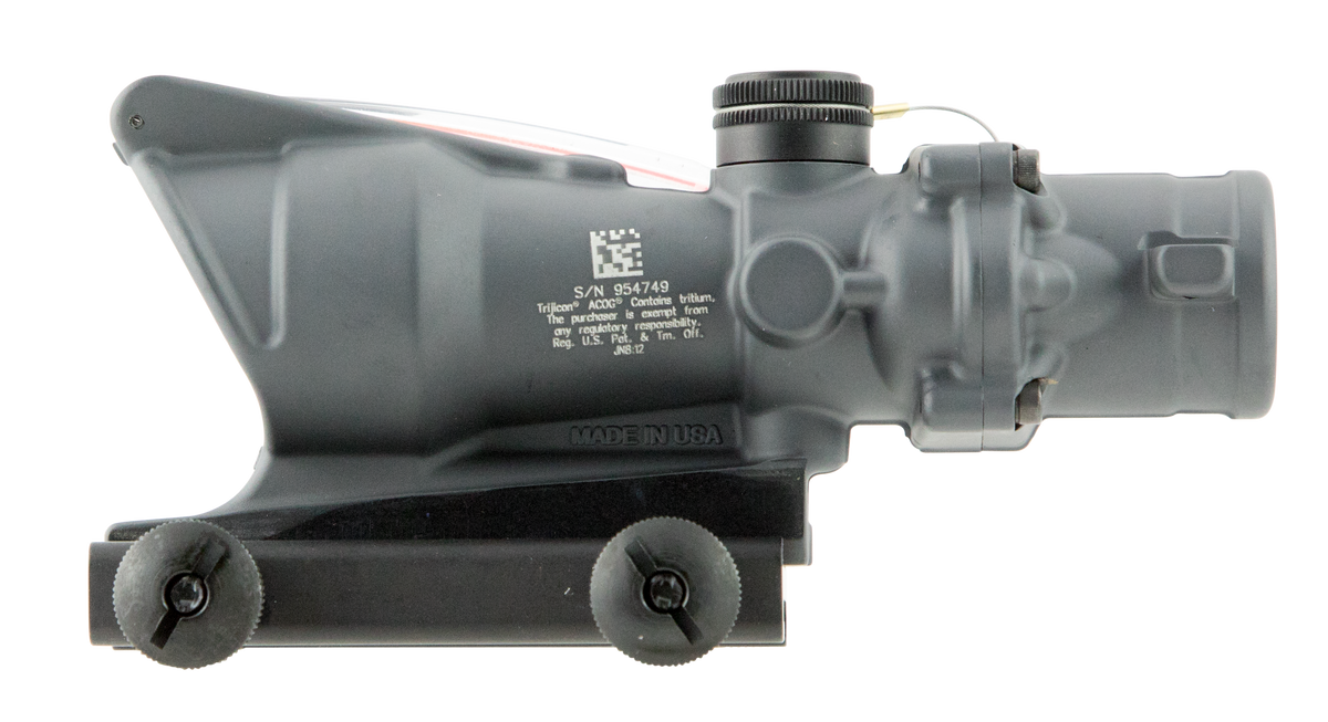 Trijicon 100308 ACOG 4x 32mm Illuminated Red Chevron .223/5.56 BDC Riflescope - Sniper Gray — view 2