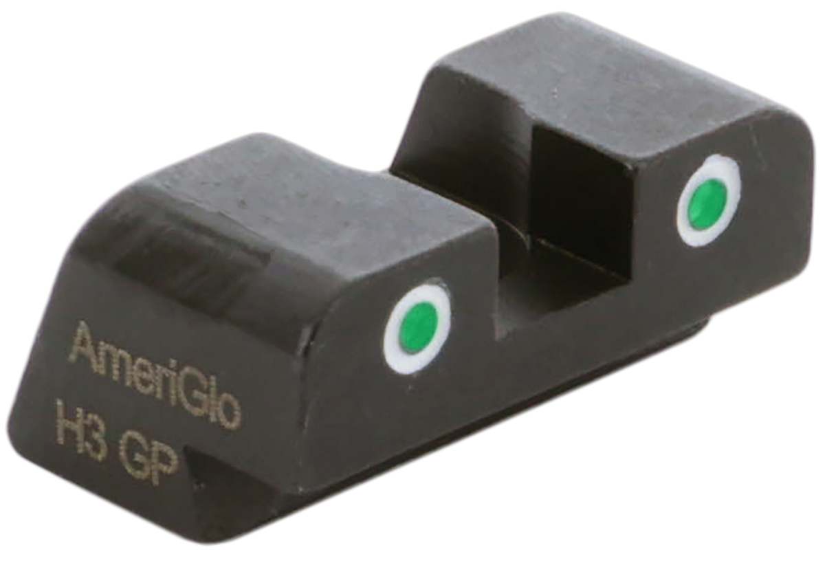 Ameriglo XD191R Tritium Rear Sight for Springfield XD/Hellcat Green Tritium White Outline — view 2