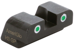 Ameriglo XD191R Tritium Rear Sight for Springfield XD/Hellcat Green Tritium White Outline — view 2