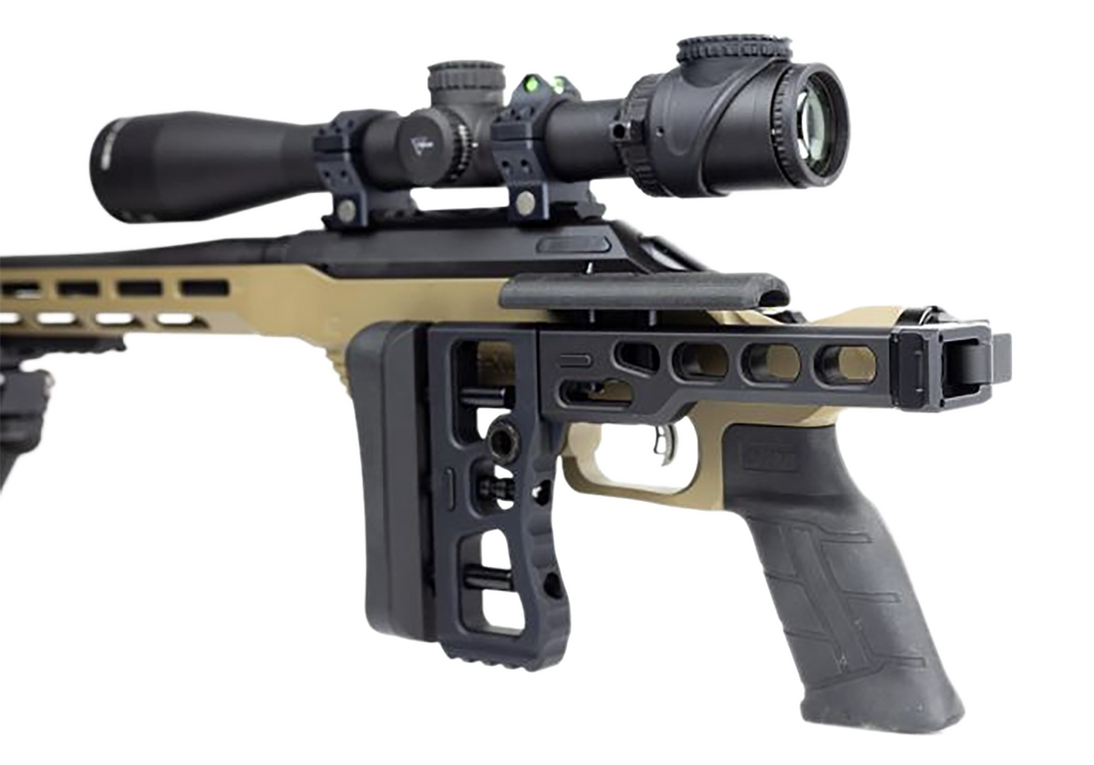 Samson S.A.S Folding Stock 7075-T6 Aluminum Black Anodized - XRS Chassis / Howa 1500 — view 2