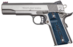 Colt Mfg Competition Government 9mm Luger 5" 9+1 SAO Pistol - Stainless National Match — view 2