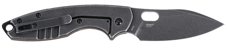 Columbia River CRKT Pilar III 2.97" Folding Spear Point Plain Stonewashed D2 Brown G10/SS Frame Lock Knife — view 2