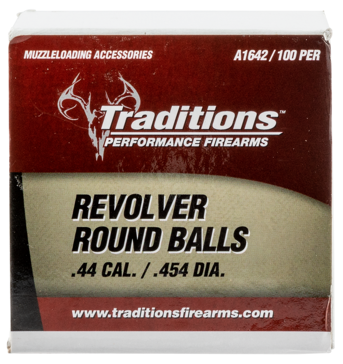 Traditions A1642 Revolver 44 Cal .454 140gr Lead Ball 100/Box — view 2