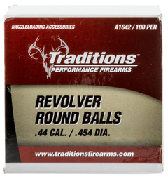Traditions A1642 Revolver 44 Cal .454 140gr Lead Ball 100/Box — view 2