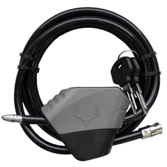 HME Cable Lock 6.5' Black/Gray Aluminum — view 2