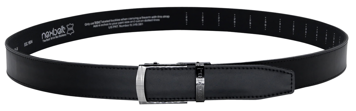 Bianchi B13 EDC NextBelt Black Leather 1.5" Buckle Closure Belt — view 2