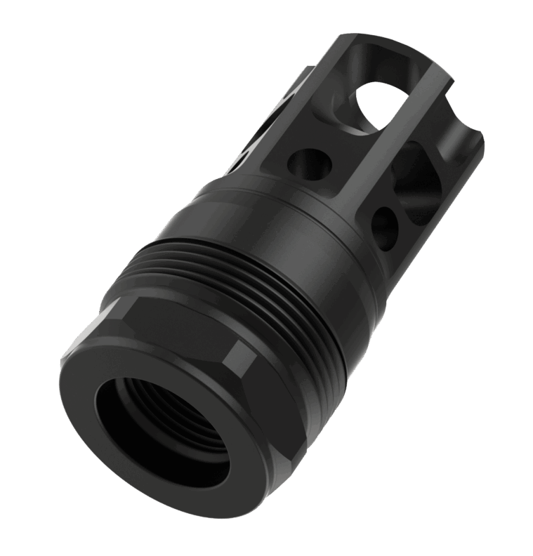 Liberty Precision Machine Liberty Bell Muzzle Brake 5/8x24 Black Stainless Steel 1.70" — view 2