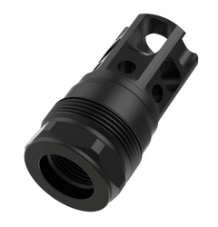 Liberty Precision Machine Liberty Bell Muzzle Brake 5/8x24 Black Stainless Steel 1.70" — view 2