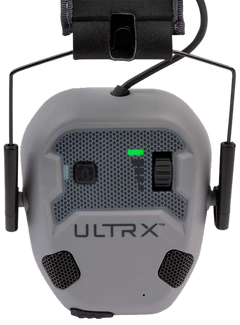 Allen ULTRX Bionic Fuse 22 dB Cement Gray Bluetooth Earmuff — view 2