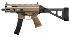 Grand Power Stribog SP9A3S 9mm Luger 5.5" 30+1 Semi-Auto Pistol w/ SB Tactical Brace - Flat Dark Earth — view 2