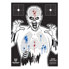 Triumph Systems Threat Down Reactive Splatter Zombie Hanging Paper Target 30" x 22" — view 2
