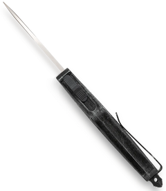 CobraTec Knives CTK-1 Small 2.75" OTF Dagger Plain D2 Steel Stonewashed Aluminum Handle — view 2