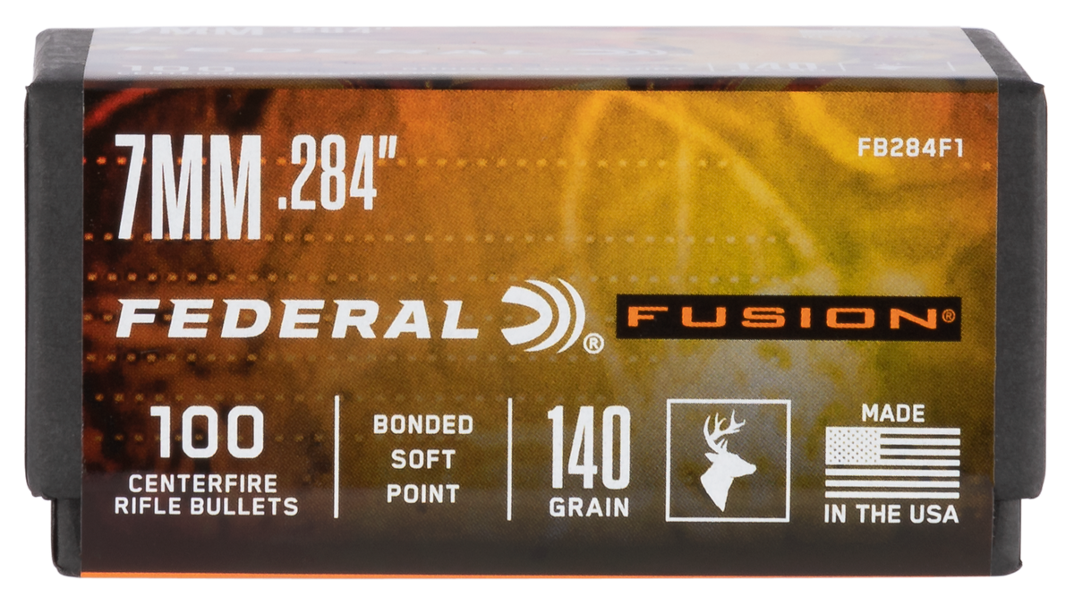 Federal Fusion Component 7mm .284 140gr Fusion Soft Point - 100/Box — view 2