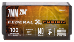 Federal Fusion Component 7mm .284 140gr Fusion Soft Point - 100/Box — view 2