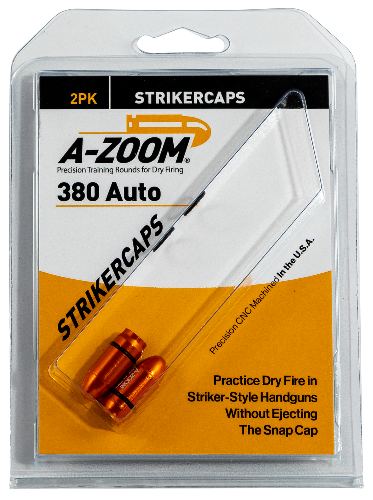 A-Zoom 17101 StrikerCap .380 ACP 2-Pack Snap Caps — view 2