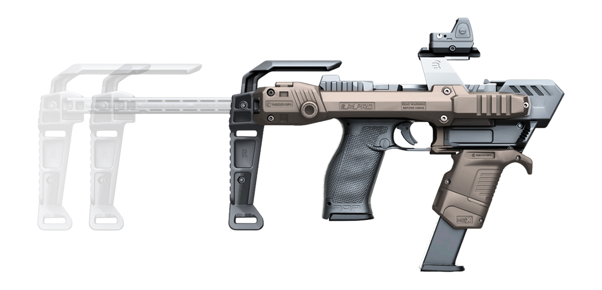 Recover Innovations S-Pro MG Full Kit Walther PDP Tan Pistol Stabilizer — view 2
